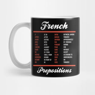 French Prepositions Mug